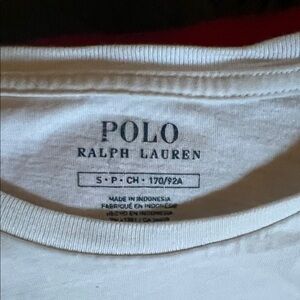 Polo Ralph Lauren White Short Sleeve Tee
